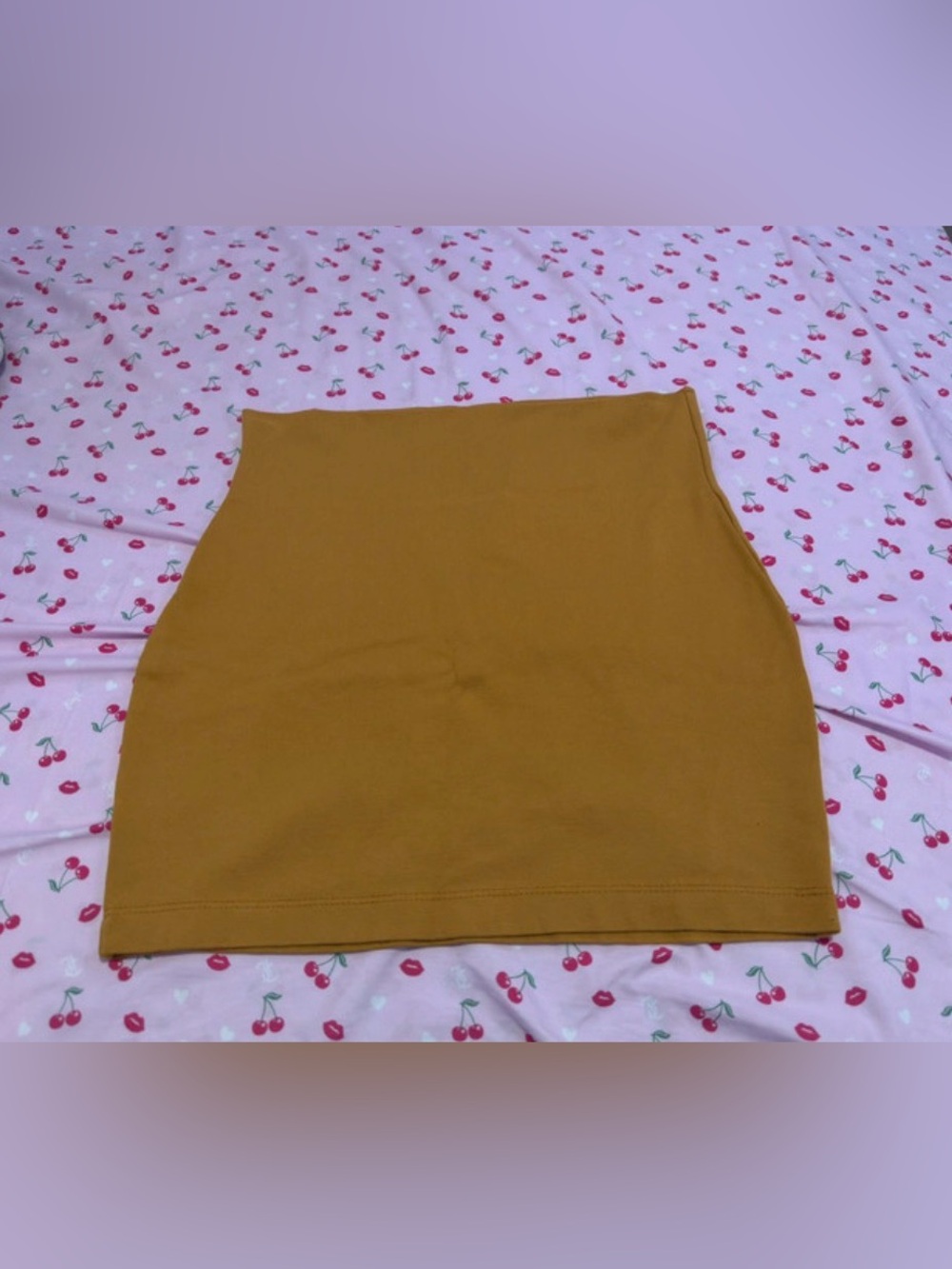 WINDSOR Mustard Yellow High Waisted Mini Skirt Size M